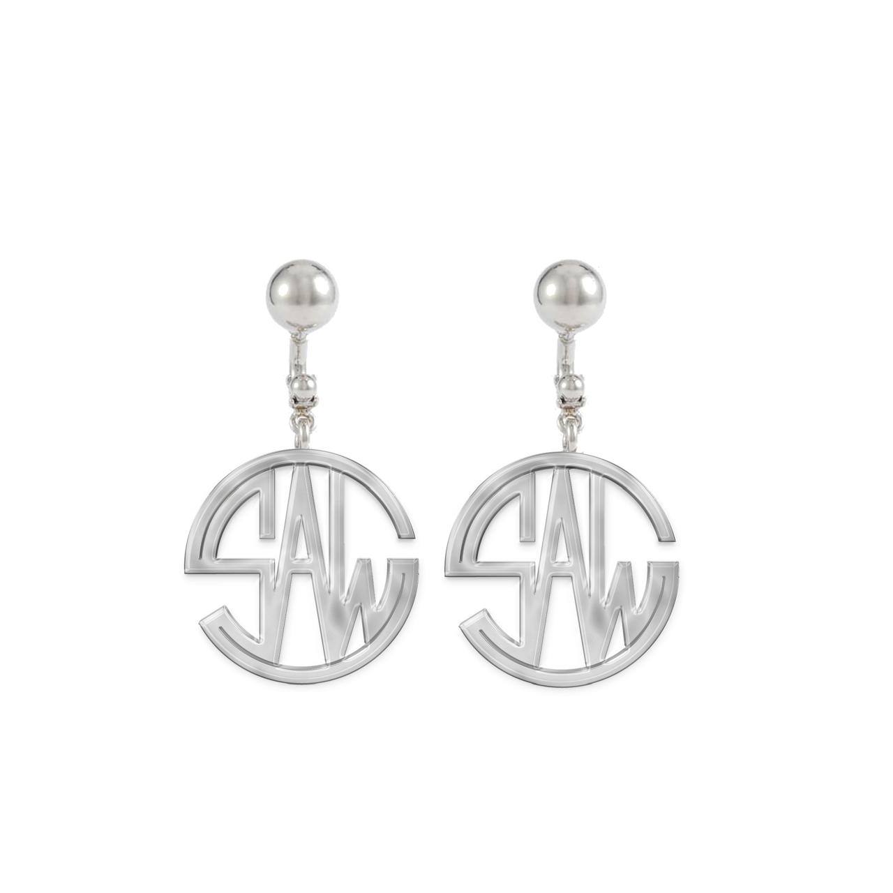 SILVER SAW EARRINGS